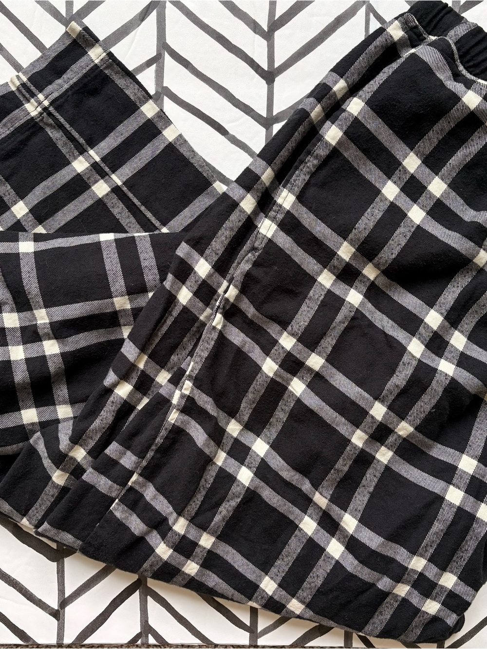 Hanna Andersson Black and White PJ Pants
